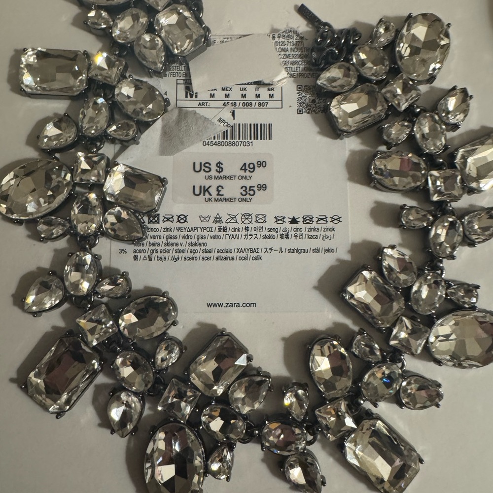 Zara Silver Statement Necklace